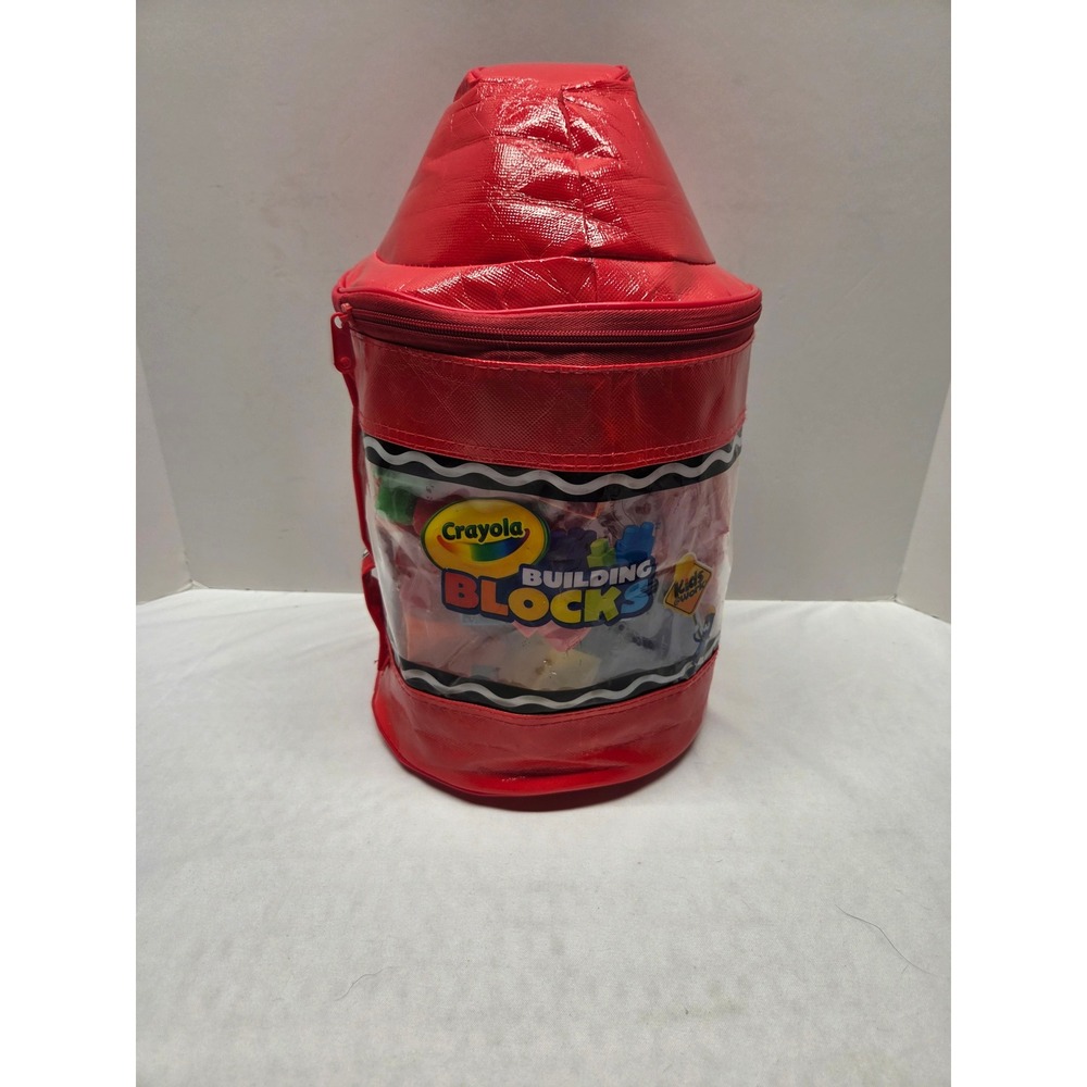 Crayola Building Blocks Red Crayon Storage Bag Kids at Work Large Blocks Set